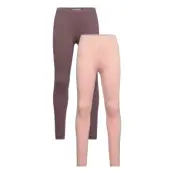 Minymo Basic Leggings (2-Pack) - Pink - 152