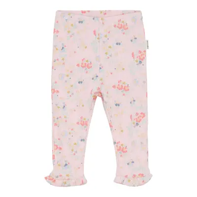 Minymo Leggings Aop Rib - Pink - 74