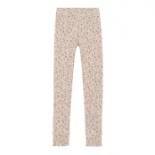Minymo Leggings Aop Rib Rosa