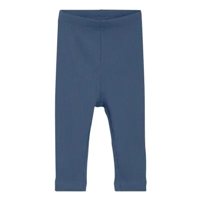 Minymo Leggings Rib - Blue - 80