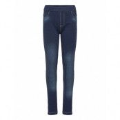 Minymo Leggings Sweat Denim Marinblå