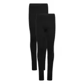 Minymo Sweat Leggings (2-Pack) - Black - 98