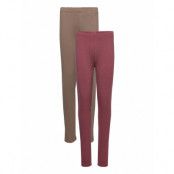 Minymo Sweat Leggings W.aop Brun