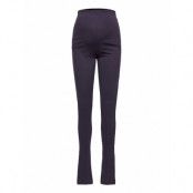 Mlelaine Slit Jersey Legging Leggings Blå Mamalicious