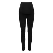 Mamalicious Mllucy Black Slim 7/8 Pant A. Noos Svart