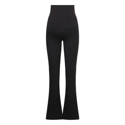 Mlluna Jrs Pintuck Flare Pant A. Leggings Svart Mamalicious