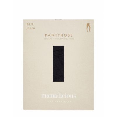 Mamalicious Mlmalou Pantyhose 20Den Basic 2-P Svart