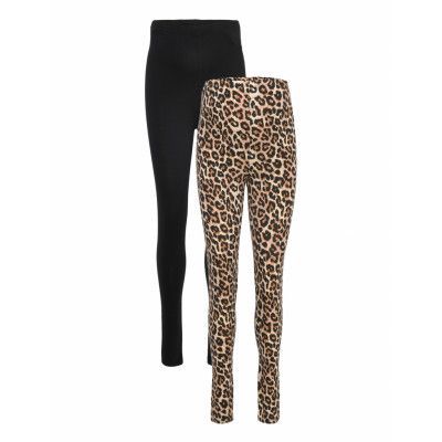 Mlsanni Jrs Legging 2-P A. E. Leggings Multi/mönstrad Mamalicious