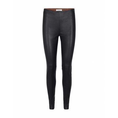 MOS MOSH Mmlucille Stretch Leather Legging Svart
