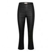 Mmsarah Leather Legging Bottoms Trousers Leather Leggings-Byxor Black MOS MOSH
