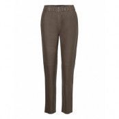 Mmzabel Long Leather Pant Bottoms Trousers Leather Leggings-Byxor Brown MOS MOSH
