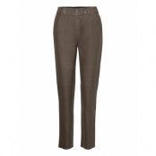 Mmzabel Long Leather Pant Bottoms Trousers Leather Leggings-Byxor Brun MOS MOSH