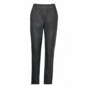 Mmzabel Long Leather Pant Bottoms Trousers Leather Leggings-Byxor Svart MOS MOSH