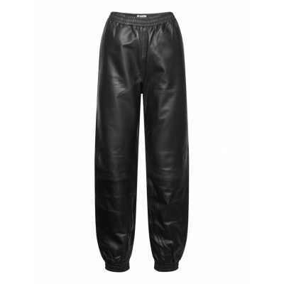 Lollys Laundry Mona Leather Pants Svart