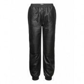 Mona Leather Pants Trousers Leather Leggings/Byxor Svart Lollys Laundry