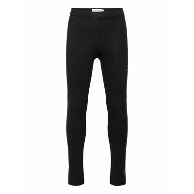 Monogram Institutional Legging Leggings Svart Calvin Klein