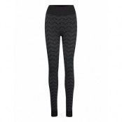 Monogram Tights Leggings Svart HOLZWEILER