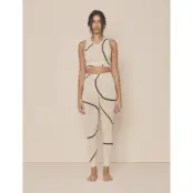 Moonchild Yoga Wear Loud Logo Legging - Cream - M