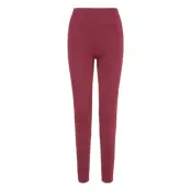 Moonchild Yoga Wear Soft Rib Seamless Legging - Burgundy - L