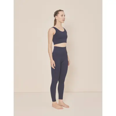 Moonchild Yoga Wear Soft Rib Seamless Legging - Navy - XL