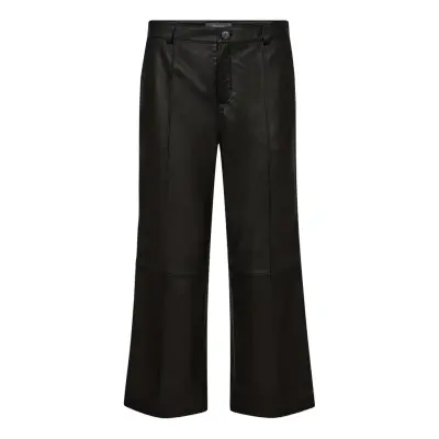 MOS MOSH Mmcomo Leather Pant Svart