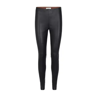 MOS MOSH Mmlucille Stretch Leather Legging - Black - L