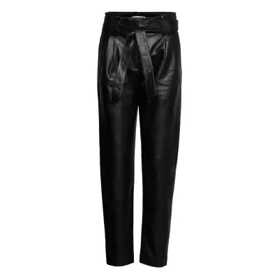 Nago Leather Trousers Trousers Leather Leggings/Byxor Svart Just Female