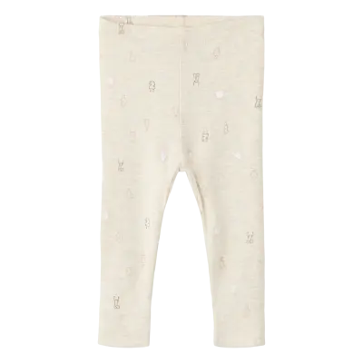 name it Nbflydianna Xsl Legging - Beige - 86