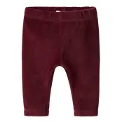 name it Nbfroxy Vel Legging - Burgundy - 80
