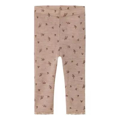 name it Nbfwang Wool Needle Legging Noos - Beige - 68