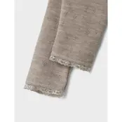 name it Nbfwang Wool Needle Legging Solid Noos - Beige - 62