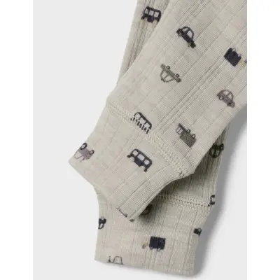 name it Nbmwang Wool Needle Longjohn Noos - Grey - 56