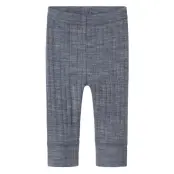 Name It Nbmwang Wool Needle Longjohn Solid Noos Marinblå