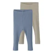 Name It Nbnkab 2P Legging Noos Blå