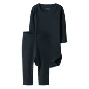 name it Nbnkab Ls Body Legging Set Noos - Navy - 74