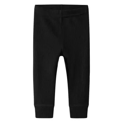 Name It Nbnwax Wool Rib Legging Noos Svart