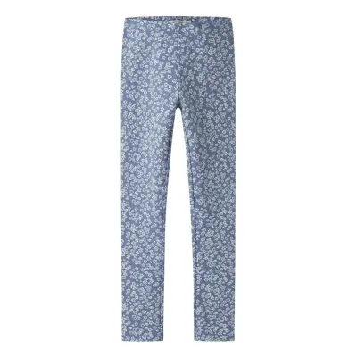 name it Nkfdavina Aop Swe Legging Bru - Blue - 128