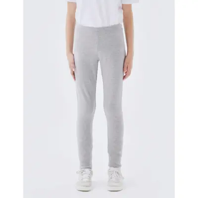 name it Nkfdavina Solid Swe Legging  Bru N Noos - Grey - 146