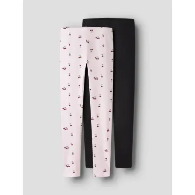 name it Nkfvivian 2P Aop Legging Noos - Pink - 122-128