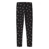 name it Nkfvivian Aop Legging - Black - 146