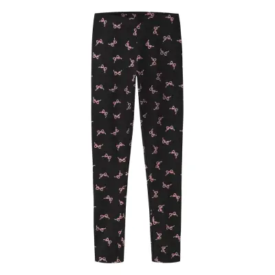 name it Nkfvivian Aop Legging - Black - 146