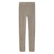 name it Nkfwang Wool Needle Legging Solid - Beige - 146-152