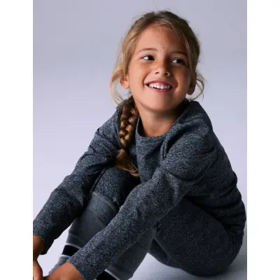 name it Nknsilver Seamless Baselayer Set Fo - Grey - 104-116