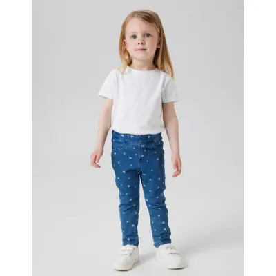 name it Nmfsalli Slim Dnm Legging 2352-Vb Noos - Blue - 128