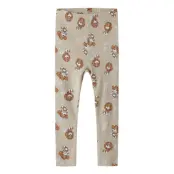 name it Nmfsanina Paw Legging Cplg - Beige - 104