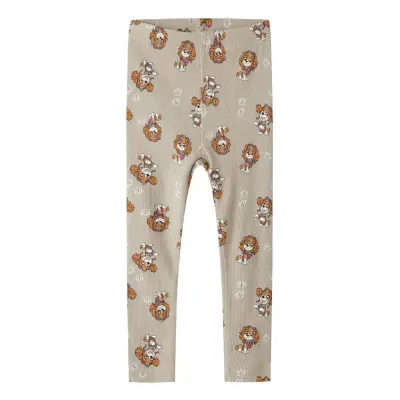 Name It Nmfsanina Paw Legging Cplg Beige