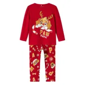 Name It Nmfsarba Paw Ls Nightset Cplg Röd