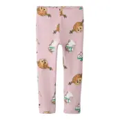 name it Nmfsoca Pippi Legging Lnoos Sky - Pink - 110
