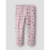 name it Nmfsolea Legging Swe Bru - Pink - 92