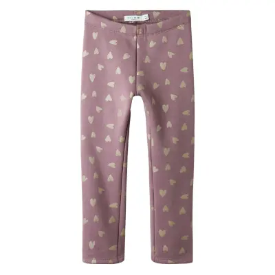 name it Nmftavina Sweat Fleece Legging Bru Noos - Purple - 122